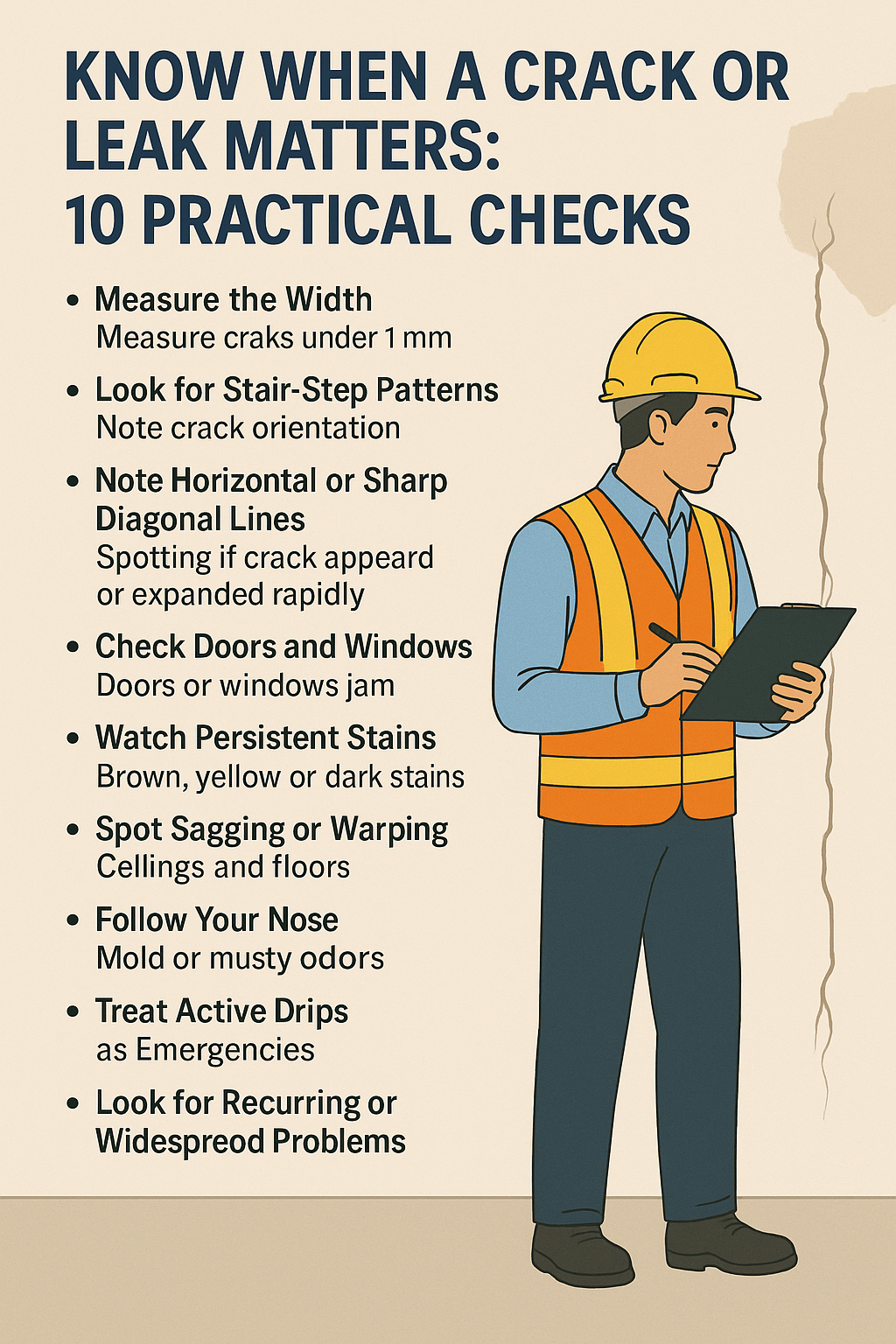10 Tips to Help You Know If That Crack or Leak Is Serious